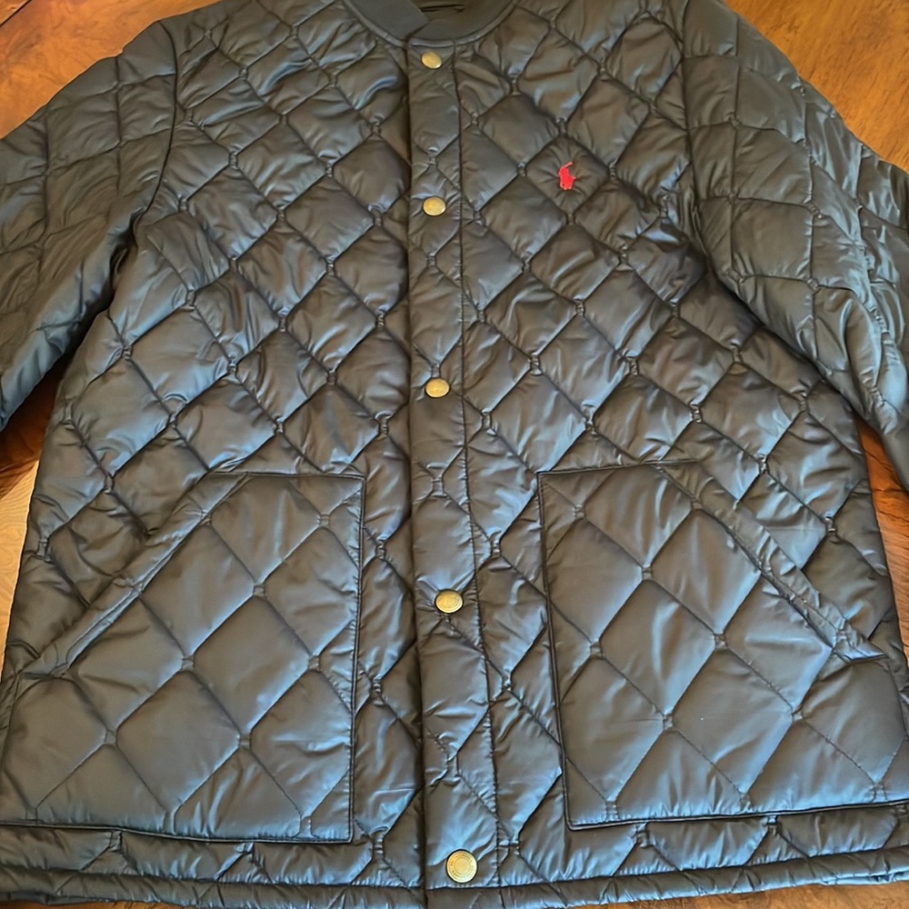 Polo by Ralph Lauren Quilted Button Up Jacket - Black in size L and XL - Picture 4 of 7
